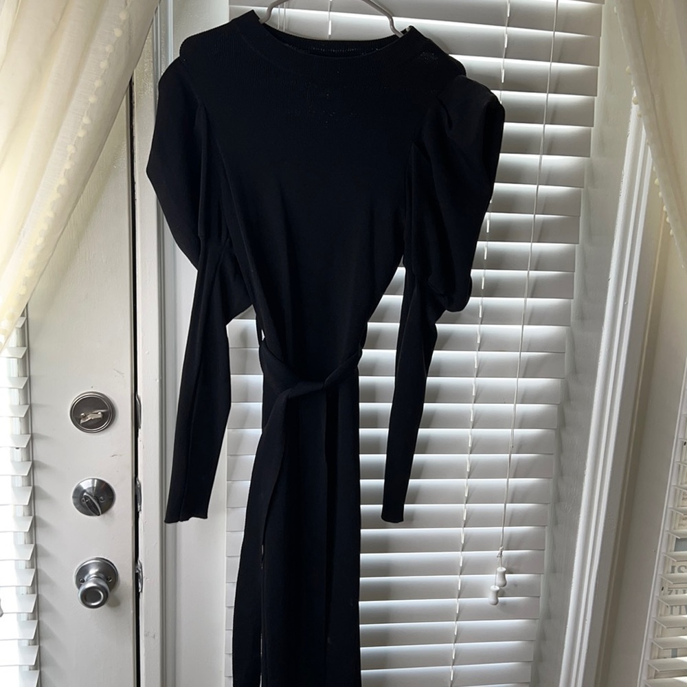 Black Sleeves Dress